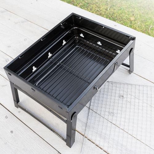 Prenosný skladací gril na drevené uhlie BearBQ InnovaGoods Prenosný skladací gril na drevené uhlie BearBQ InnovaGoods
